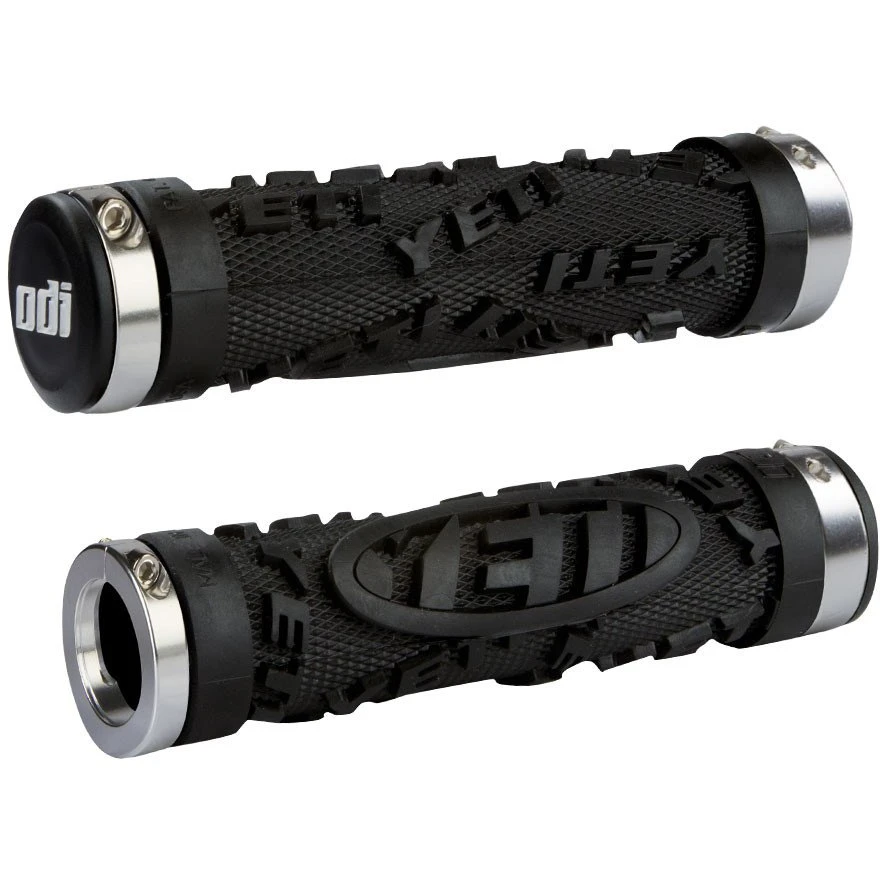 ODI Yeti Hardcore Lock-On Bonus Pack Grips - Black / Silver 3 ODI Yeti Hardcore Lock-On Bonus Pack Grips - Black / Silver