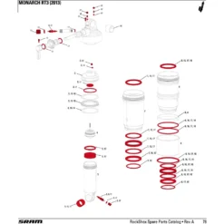 RockShox Service Kit Complete For Monarch RT3 2013 - 11.4118.015.000