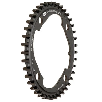Gates Carbon Drive CDX Centertrack-Sprocket - Front - 4-Bolt - Black 3 Gates Carbon Drive CDX Centertrack-Sprocket - Front - 4-Bolt - Black