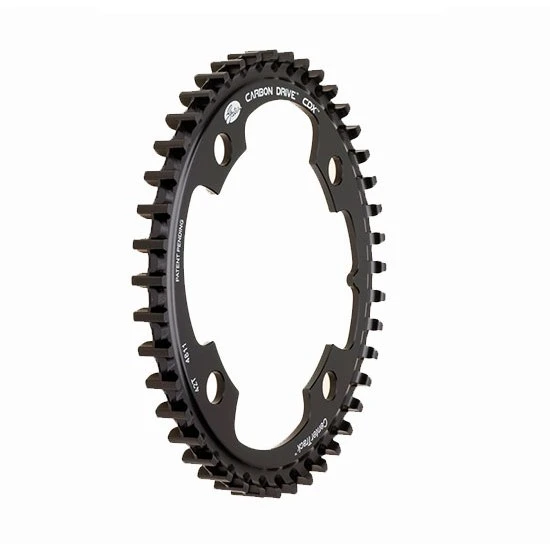 Gates Carbon Drive CDX Centertrack-Sprocket - Front - 4-Bolt - Black 4 Gates Carbon Drive CDX Centertrack-Sprocket - Front - 4-Bolt - Black - Afbeelding 2