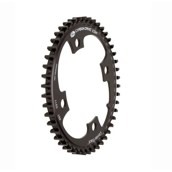 Gates Carbon Drive CDX Centertrack-Sprocket - Front - 4-Bolt - Black 5 Gates Carbon Drive CDX Centertrack-Sprocket - Front - 4-Bolt - Black - Afbeelding 3