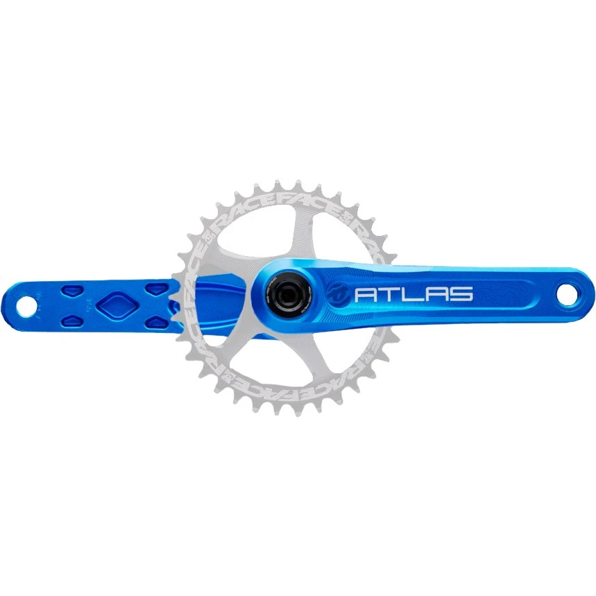 Race Face Atlas Cinch MTB Crank Arms - Blue 3 Race Face Atlas Cinch MTB Crank Arms - Blue