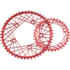 KCNC K4 Cobweb II Road Chainring 110mm Compact - Red