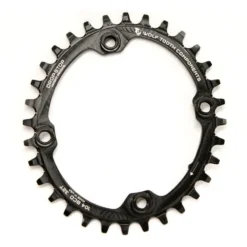 Wolf-tooth Wolf Tooth Elliptical - Single Chainring 104mm - Drop Stop - Black