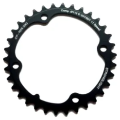 Stronglight CT2 Road Chainring - 4-Arm - 112mm - Campagnolo 11-speed - Type F - Black