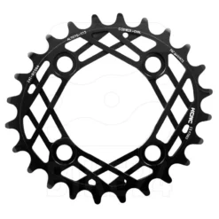 KCNC K6 Cobweb II Oval MTB Chainring 104/64mm - 4-arm - Black