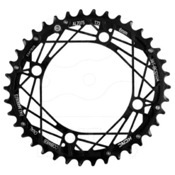KCNC K6 Cobweb II Oval MTB Chainring 104/64mm - 4-arm - Black -Rijwiel Onderdel Verkoopwinkel 212087 02 d 402789