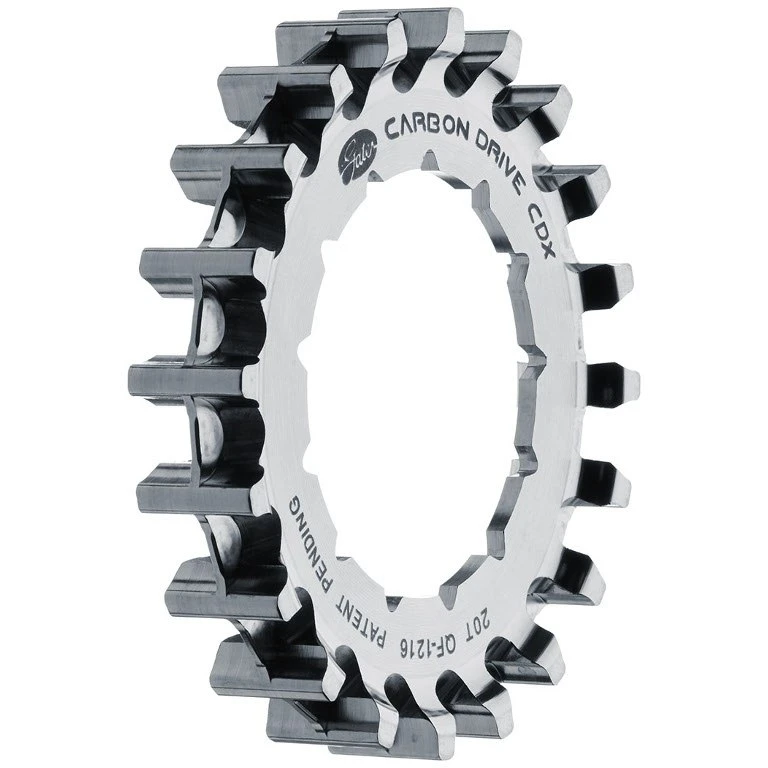 Gates Carbon Drive CDX Centertrack-Sprocket - Steel - Rohloff - Spline - Silver 6 Gates Carbon Drive CDX Centertrack-Sprocket - Steel - Rohloff - Spline - Silver - Afbeelding 4