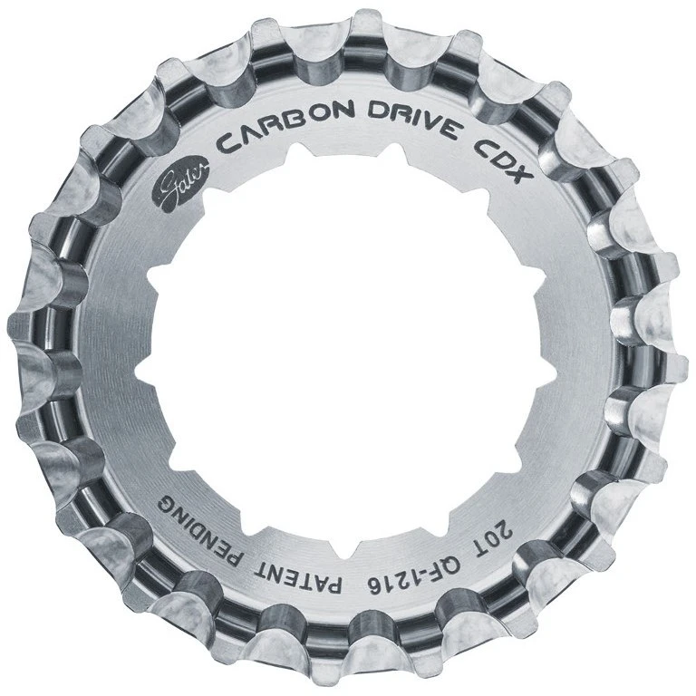 Gates Carbon Drive CDX Centertrack-Sprocket - Steel - Rohloff - Spline - Silver 8 Gates Carbon Drive CDX Centertrack-Sprocket - Steel - Rohloff - Spline - Silver - Afbeelding 6