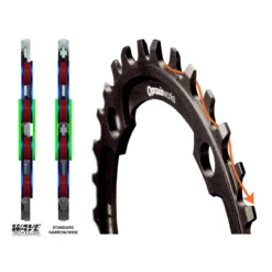 Praxis Works DM 3-Bolt MTB Wave™ Tech Chainring - DM-A - Black -Rijwiel Onderdel Verkoopwinkel 212720 01 d 404173