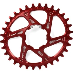 Hope Oval Spiderless Retainer Narrow-Wide Chainring For Hope Cranks - Red