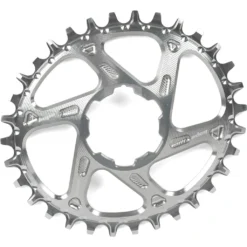 Hope Oval Spiderless Retainer Narrow-Wide Chainring For Hope Cranks - Silver