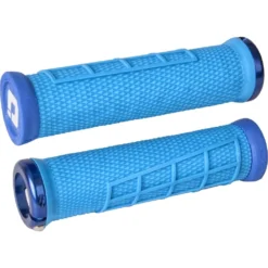 ODI Elite Flow Lock-On Grips - Bright Blue/blue