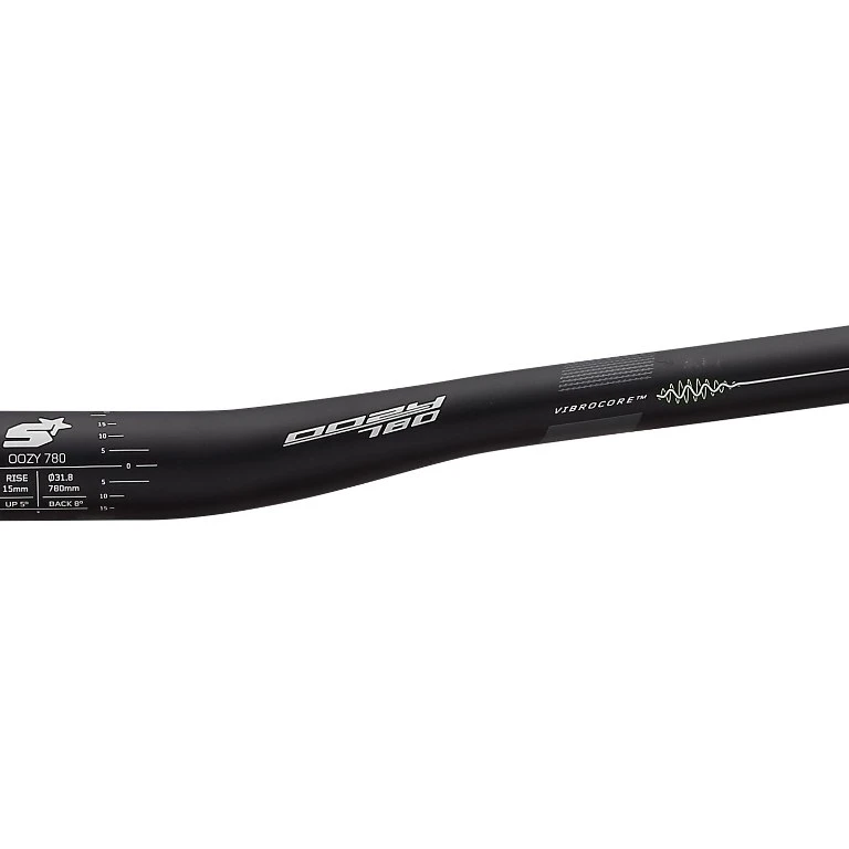 Spank Oozy 780 VibroCore MTB Handlebar - 15mm Rise - Shotpeen Black/grey 6 Spank Oozy 780 VibroCore MTB Handlebar - 15mm Rise - Shotpeen Black/grey - Afbeelding 4