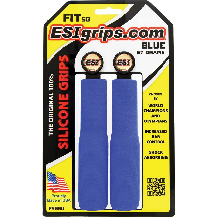 ESI Grips Fit SG MTB Grips - Blue 4 ESI Grips Fit SG MTB Grips - Blue - Afbeelding 2
