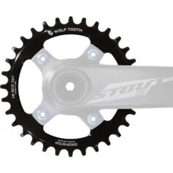 Wolf-tooth Wolf Tooth Chainring 76mm For SRAM XX1 / Specialized Stout - Drop Stop - Black -Rijwiel Onderdel Verkoopwinkel 277986 02 d 558053