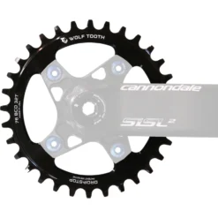 Wolf-tooth Wolf Tooth Chainring 76mm For SRAM XX1 / Specialized Stout - Drop Stop - Black -Rijwiel Onderdel Verkoopwinkel 277986 04 d 558055
