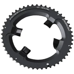 Stronglight Road Shifting CT2 E-Chainring - 4-Arm - 110mm - Shimano Dura Ace FC R9100 + Di2 - Black