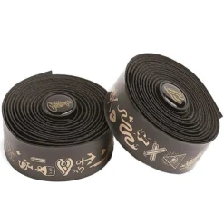Cinelli Mike Giant Gold Volée Ribbon Bar Tape - Black/gold
