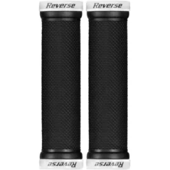 Reverse Components Classic Lock On Grips - 28mm - Black / White