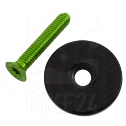 Carbon-Ti X-Cap 3 Ahead Cap - Carbon Matte - Acid Green