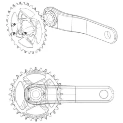 Carbon-Ti X-DirectRing X-Truvativ Direct Mount Chainring -Rijwiel Onderdel Verkoopwinkel 310514 04 d 639317