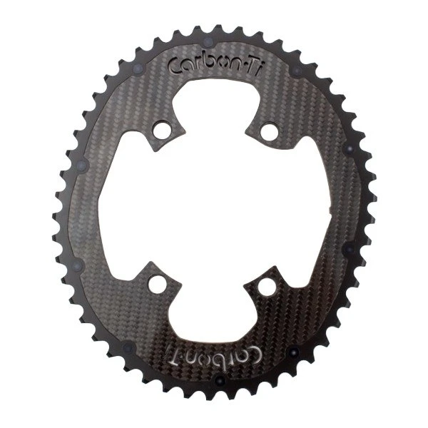 Carbon-Ti X-CarboCam Oval Chainring - 110mm - For Dura Ace R9100 3 Carbon-Ti X-CarboCam Oval Chainring - 110mm - For Dura Ace R9100