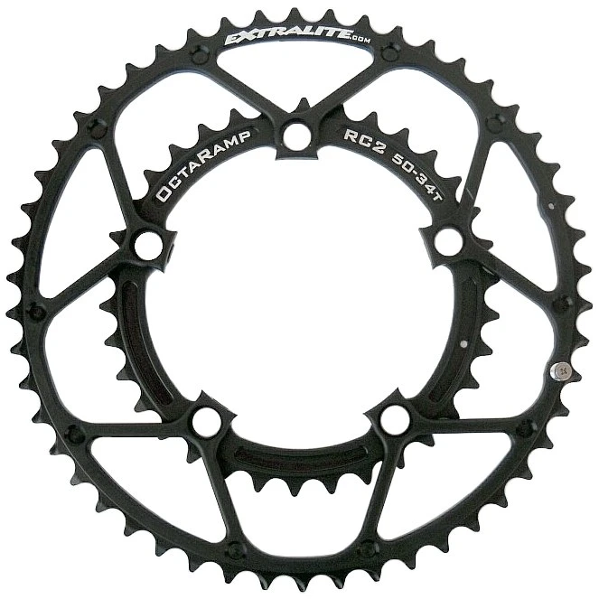 Extralite OctaRamp RC2 Chainring Set - 5-Bolt - 110mm 3 Extralite OctaRamp RC2 Chainring Set - 5-Bolt - 110mm