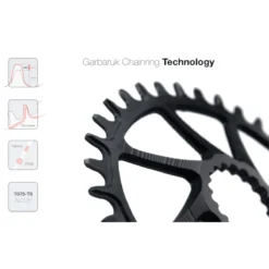Garbaruk Melon MTB Chainring - Direct Mount / Oval / Narrow-Wide - Cannondale Hollowgram Ai Compatible - Black -Rijwiel Onderdel Verkoopwinkel 318336 04 d 661702 4