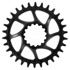 Garbaruk MTB Chainring - Direct Mount / Round / Narrow-Wide - For E*thirteen Quick Connect - Black
