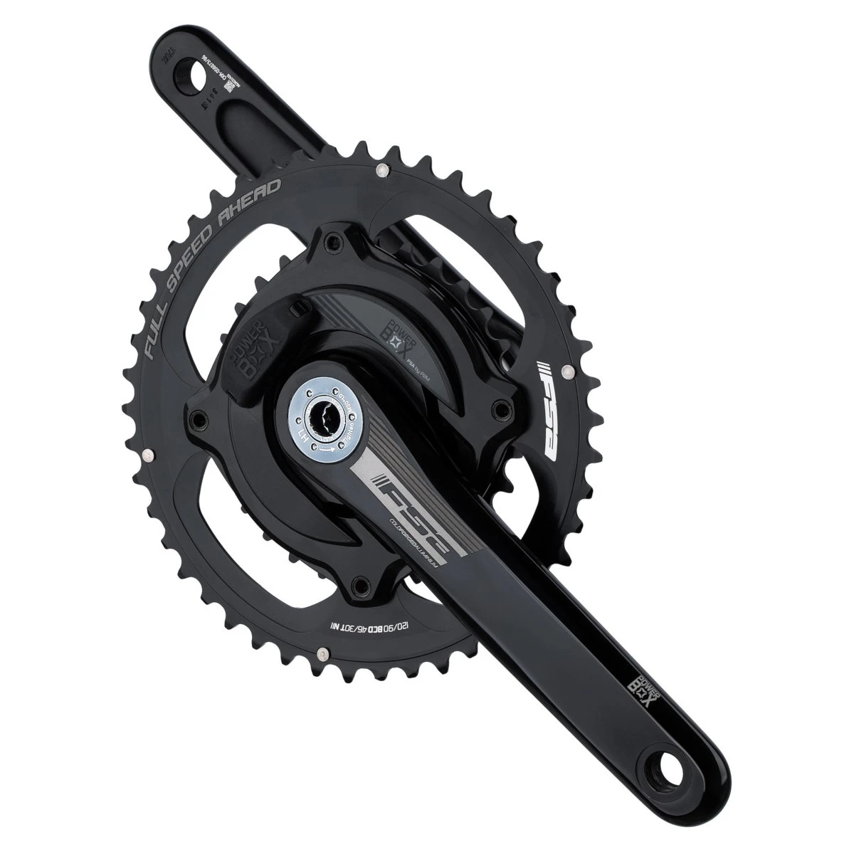 FSA Powerbox Alloy Supercompact BB386EVO Crankset 2x11-speed - 46/30 Teeth - Black 3 FSA Powerbox Alloy Supercompact BB386EVO Crankset 2x11-speed - 46/30 Teeth - Black