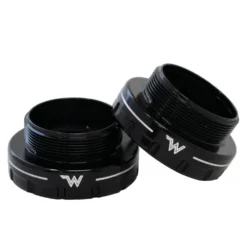 White Industries BSA24 External Bottom Bracket Cups - BSA-68/73-24 - Black