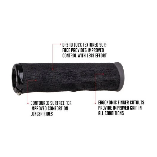 ODI F-1 Series Tinker Juarez Dread Lock-On V2.1 MTB Grips - Orange 6 ODI F-1 Series Tinker Juarez Dread Lock-On V2.1 MTB Grips - Orange - Afbeelding 4