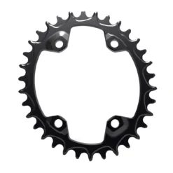 Alugear Narrow Wide MTB Chainring - Oval - For Shimano 96 BCD Asymmetric - 4-Bolt