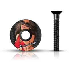 Rie:sel Design Stem:cap Carbon Ahead Kap - Girl Mk II