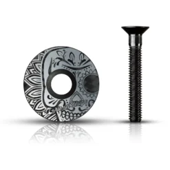 Rie:sel Design Stem:cap Carbon Ahead Kap - Los Muertos Grey