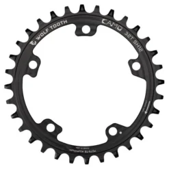 Wolf-tooth Wolf Tooth Camo Chainring Aluminum For Camo Spider - HyperGlide+ 12-speed - Black