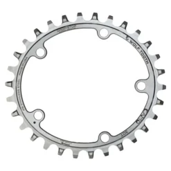 Wolf-tooth Wolf Tooth Camo Elliptical Chainring Stainless Steel For Camo Spider - Drop Stop - Silver