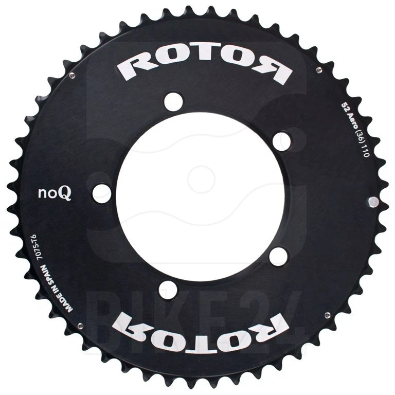 Rotor NoQ Aero 5-Arm 110 BCD Road Chainring 3 Rotor NoQ Aero 5-Arm 110 BCD Road Chainring