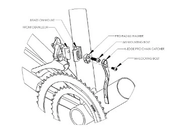 K-Edge Pro Road Braze-On Kettingvanger - 2-voudig - Rood 4 K-Edge Pro Road Braze-On Kettingvanger - 2-voudig - Rood - Afbeelding 2