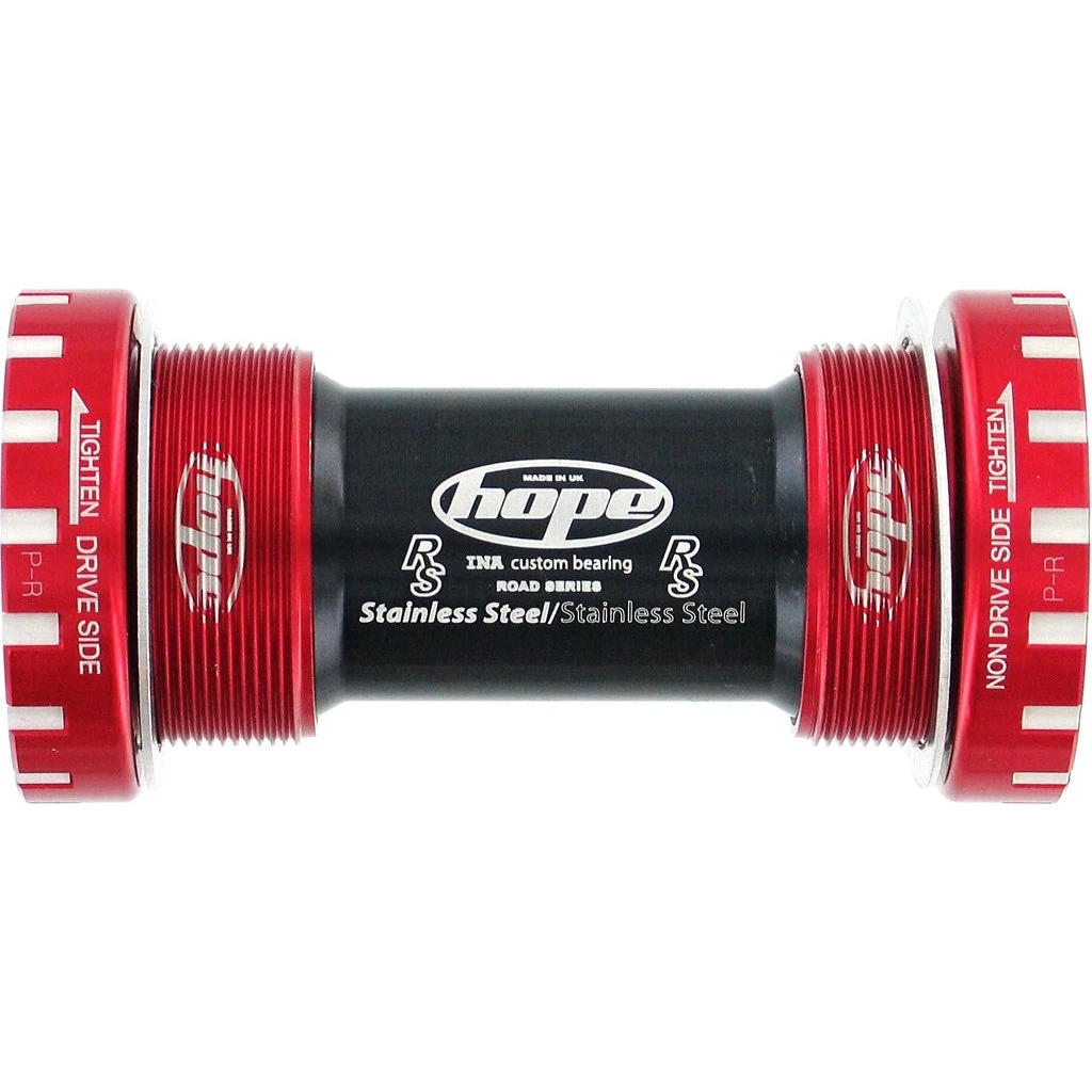 Hope Bottom Bracket Cups Road Stainless Steel - BSA-68-24 - Red 3 Hope Bottom Bracket Cups Road Stainless Steel - BSA-68-24 - Red