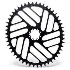 Alugear Beach Ball Narrow Wide Road Chainring - Oval - 1x SRAM 8-Bolt Direct Mount - Black