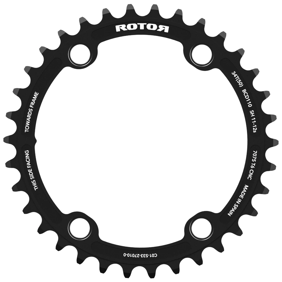 Rotor Chainring - BCD 110x4 | Round - Inside 3 Rotor Chainring - BCD 110x4 | Round - Inside
