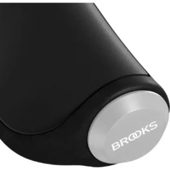 BROOKS ENGLAND Brooks Ergonomic Leather Grip - Grepen Voor Draaihendelschakelaar - 130/100 Mm - Zwart -Rijwiel Onderdel Verkoopwinkel brooks ergonomic leather grip twist shifter 130 100 black 3 1421886