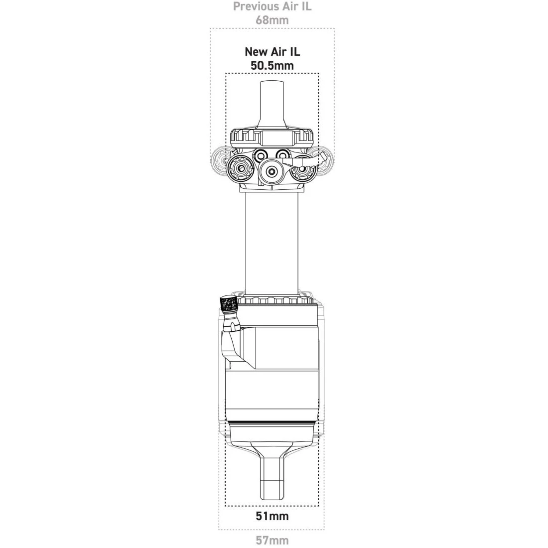 Cane Creek DB Air IL Demper (Next Gen) - Zwart - B-Keus 4 Cane Creek DB Air IL Demper (Next Gen) - Zwart - B-Keus - Afbeelding 2