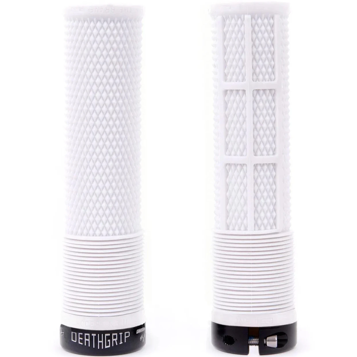 DMR Brendog DeathGrip Flangeless Lock-On Grips - 133/31.3mm - Soft - White 3 DMR Brendog DeathGrip Flangeless Lock-On Grips - 133/31.3mm - Soft - White