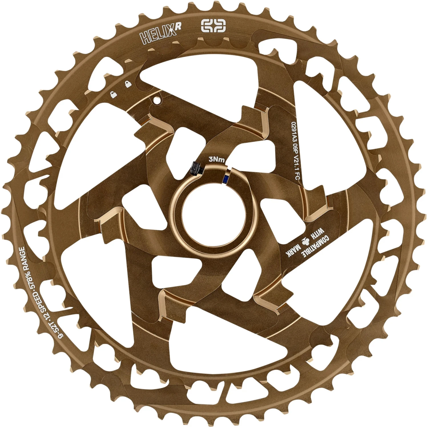 E-thirteen E*thirteen Helix Race Cassette | 12-Versnelling | 9-52 Tanden | SRAM XD/XDR - Brons 5 E-thirteen E*thirteen Helix Race Cassette | 12-Versnelling | 9-52 Tanden | SRAM XD/XDR - Brons - Afbeelding 3