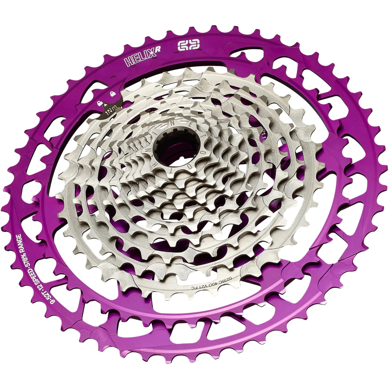E-thirteen E*thirteen Helix Race Cassette | 12-Versnelling | 9-52 Tanden | SRAM XD/XDR - Eggplant 3 E-thirteen E*thirteen Helix Race Cassette | 12-Versnelling | 9-52 Tanden | SRAM XD/XDR - Eggplant