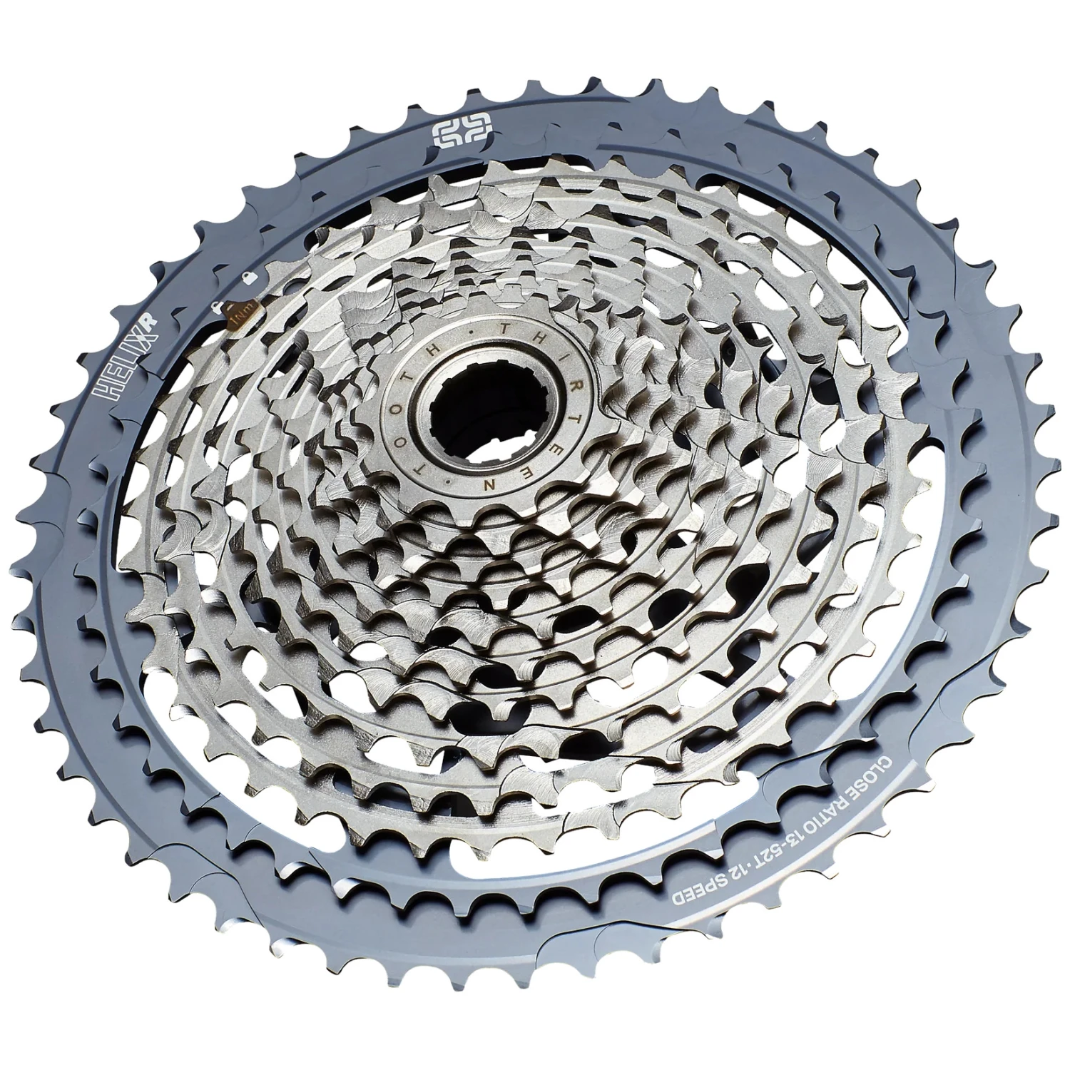 E-thirteen E*thirteen Helix Race Cassette | 12-Versnelling | 13-52 Tanden | SRAM XD/XDR - Grijs 3 E-thirteen E*thirteen Helix Race Cassette | 12-Versnelling | 13-52 Tanden | SRAM XD/XDR - Grijs