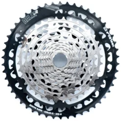 E-thirteen E*thirteen Helix R 12-Speed Cassette For SRAM XD Freehub Bodies - 9-50 Teeth - Nickel Grey - FW2URA-112
